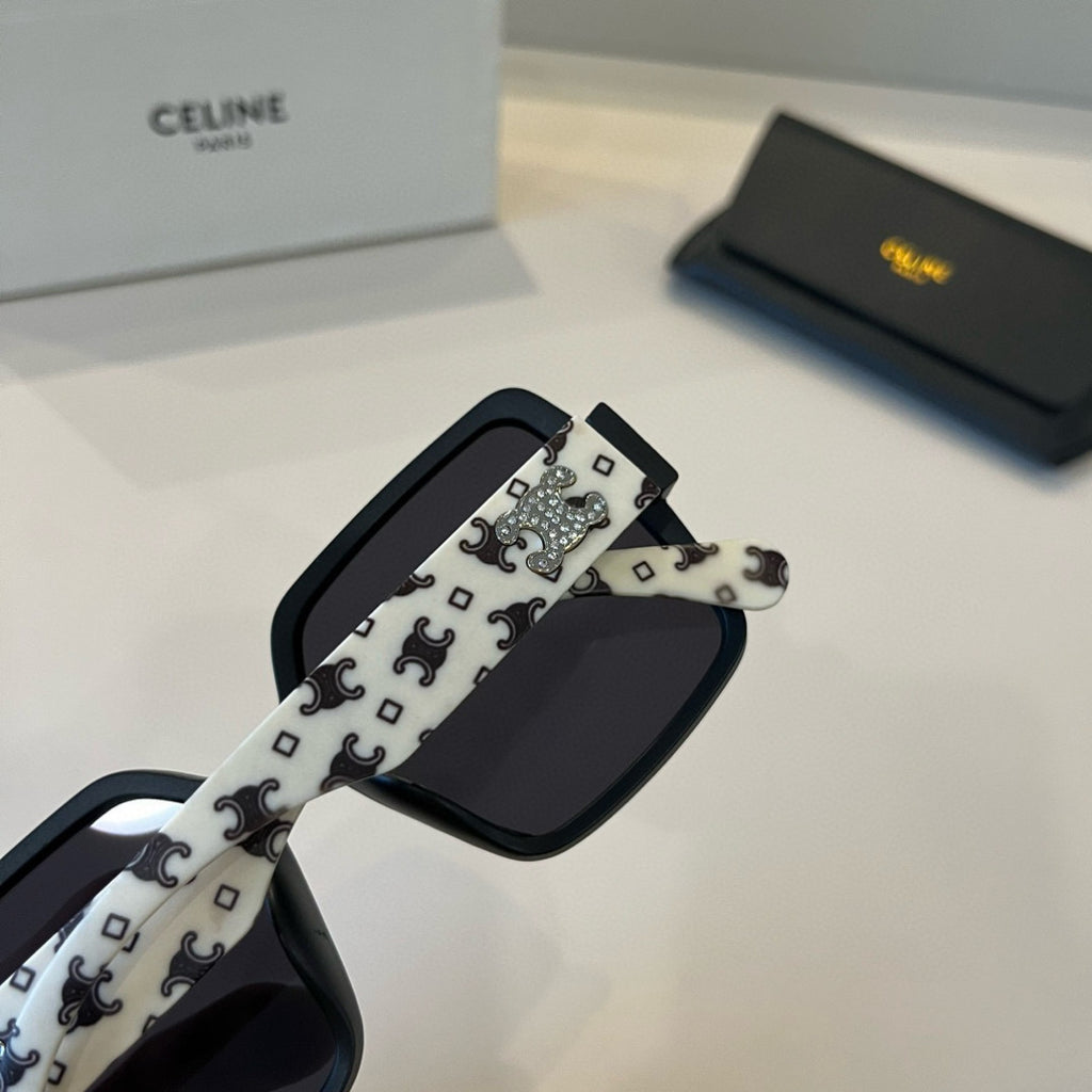 Celine Fashion Black Lens Sunglasses for Men & Women - 371997 - detail image 7