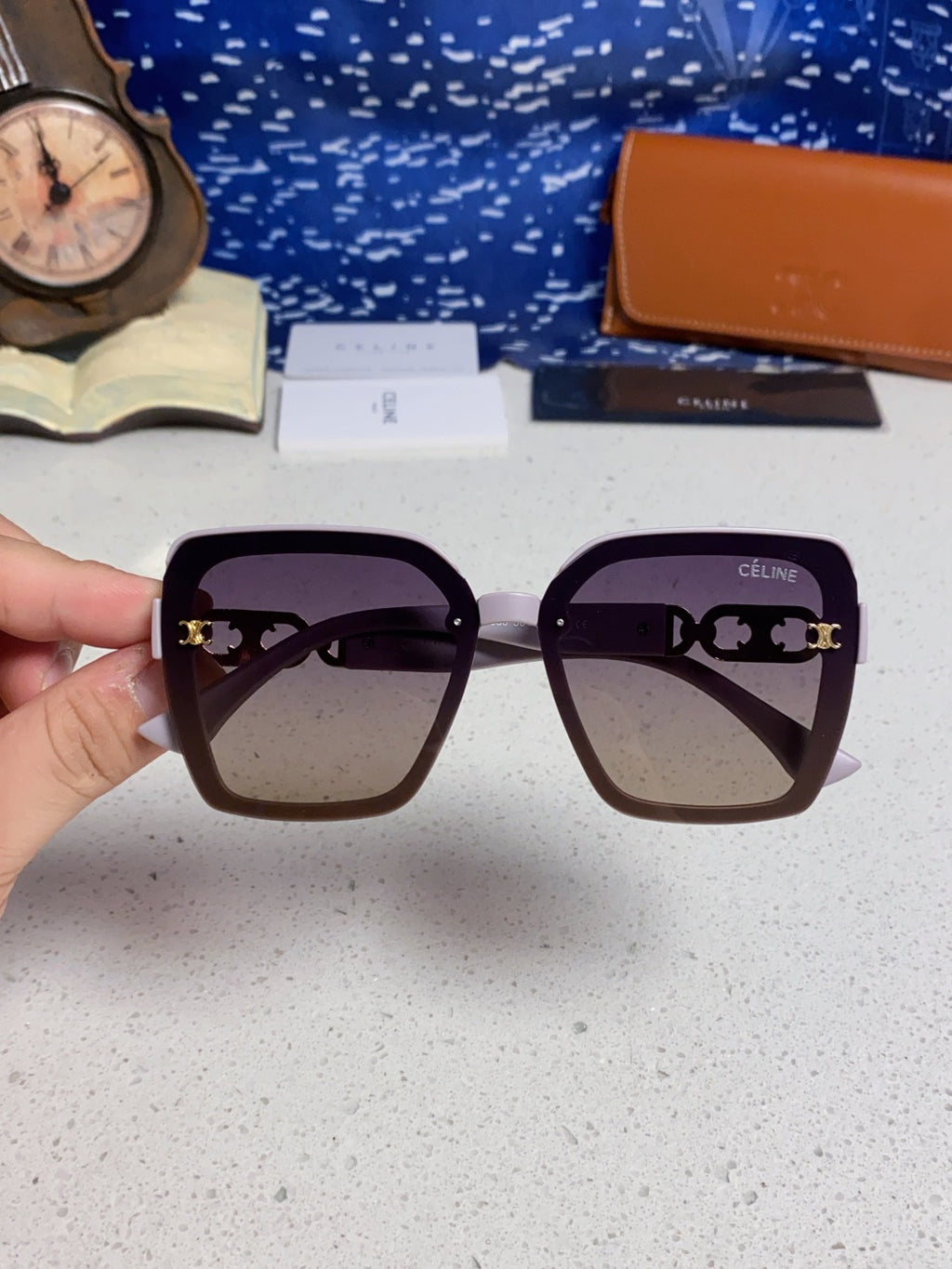 Celine Fashion Gray Lens Sunglasses for Women - 398800 - detail image 4