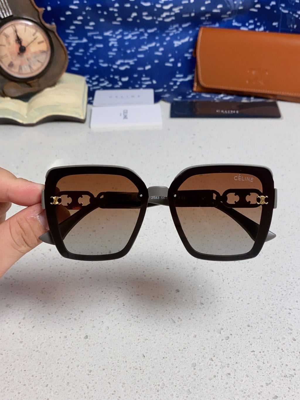 Celine Fashion Black Lens Sunglasses for Women - 398802 - detail image 2