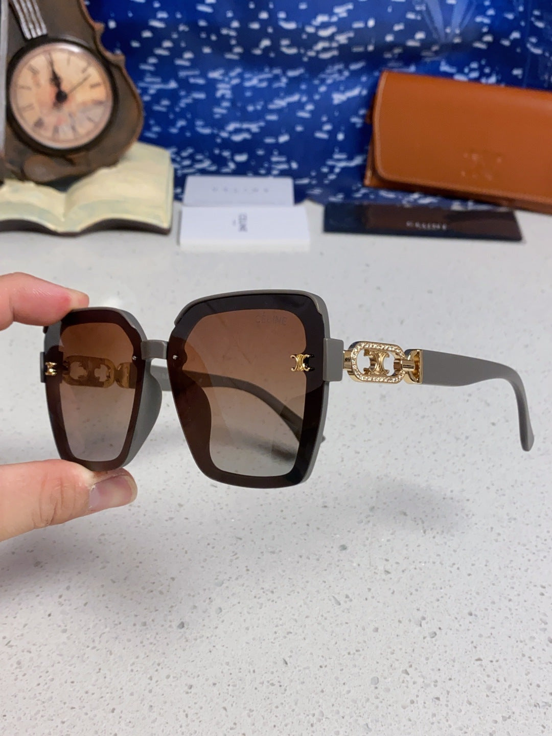 Celine Fashion Black Lens Sunglasses for Women - 398802 - detail image 4