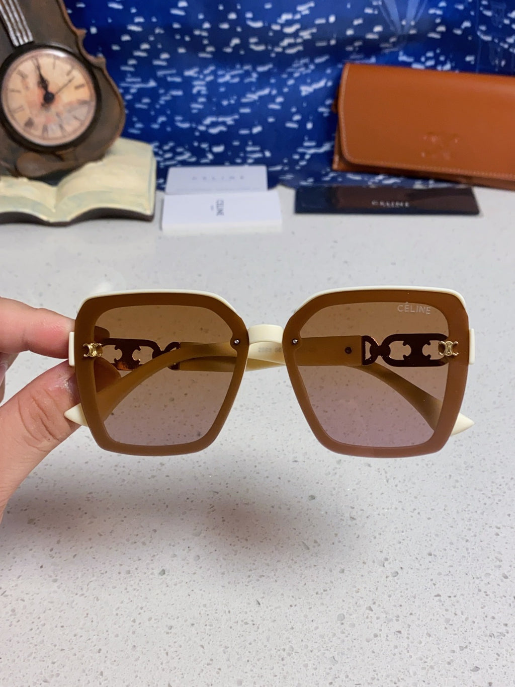 Celine Fashion Brown Lens Sunglasses for Women - detail image 4