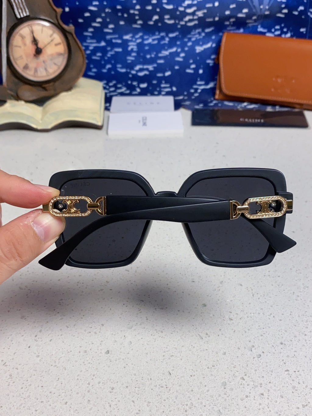 Celine Fashion Black Lens Sunglasses for Women - 398804 - detail image 5