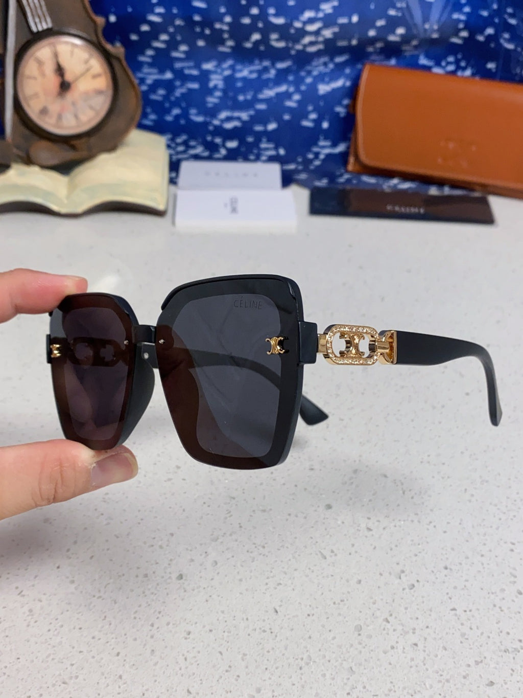 Celine Fashion Black Lens Sunglasses for Women - 398804 - detail image 6