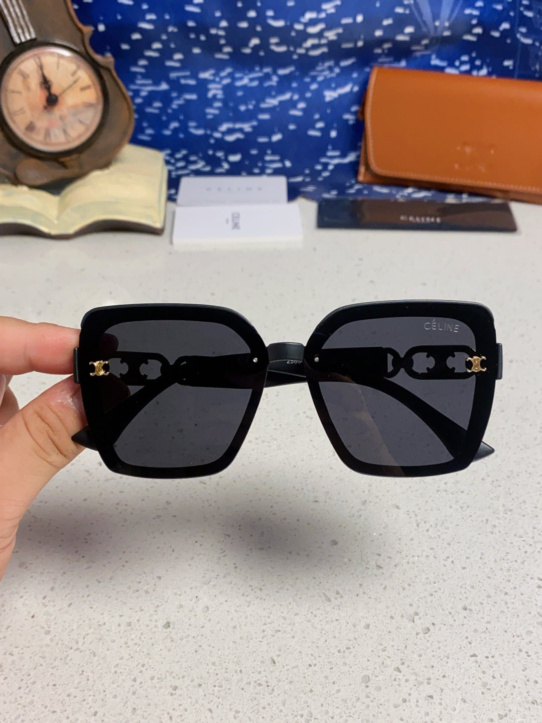 Celine Fashion Black Lens Sunglasses for Women - 398804 - detail image 4