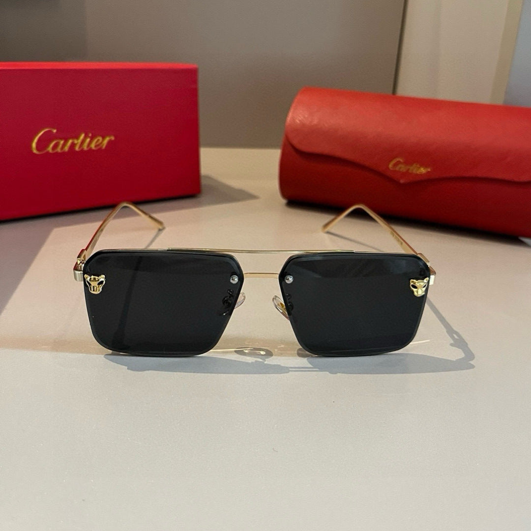 Cartier Lightweight Metal Rimless Gold Lens Sunglasses for Men & Wome - 487329 - detail image 2