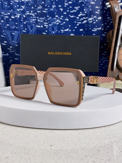 Balenciaga Square Red Lens Sunglasses for Men & Women - 158571