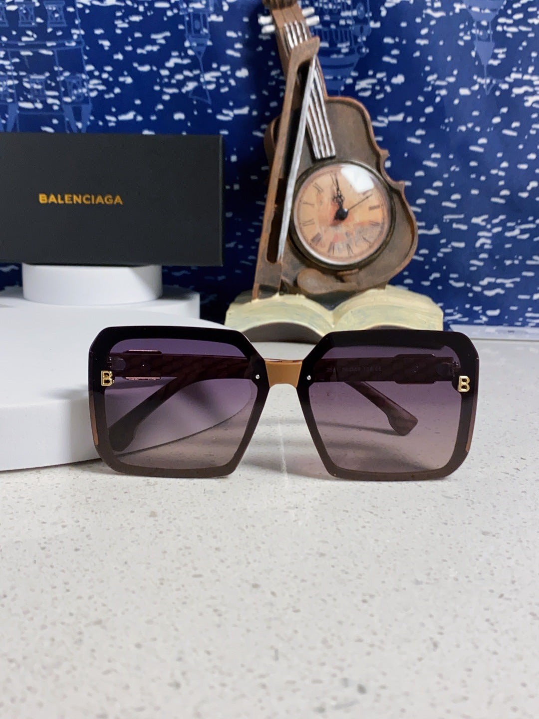 Balenciaga Square Gray Lens Sunglasses for Men & Women - 416113 - detail image 8