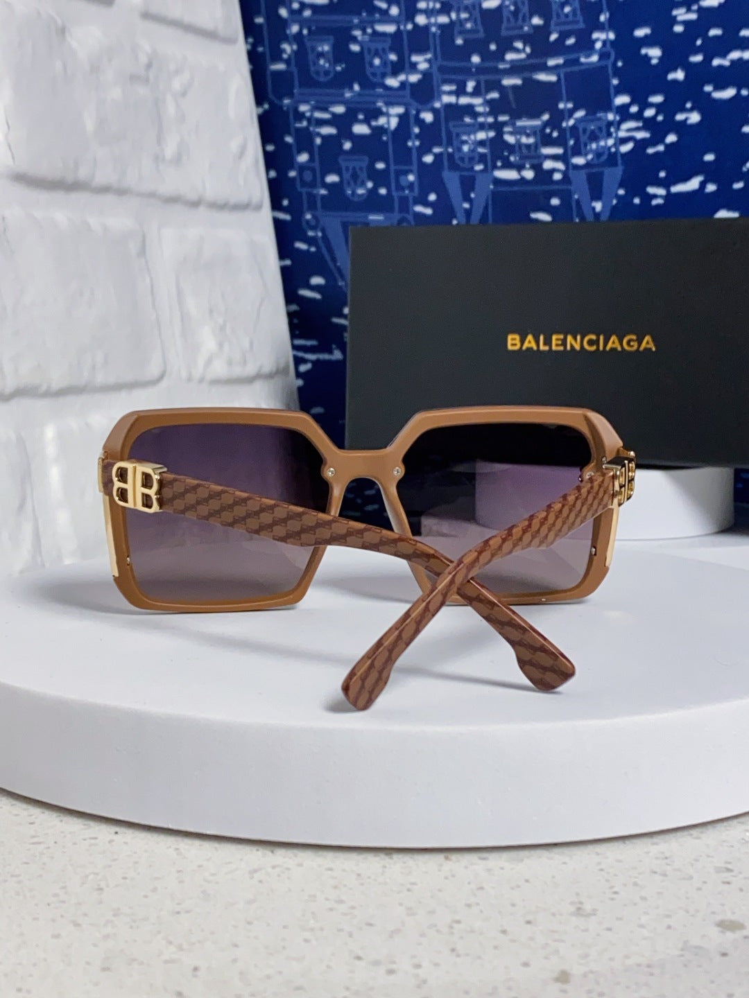 Balenciaga Square Gray Lens Sunglasses for Men & Women - 158572 - detail image 3