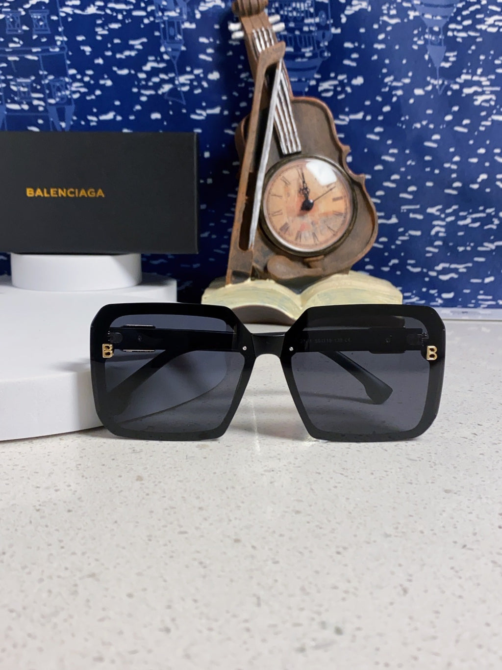 Balenciaga Square Gray Lens Sunglasses for Men & Women - 158574 - detail image 8