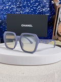 Chanel Polarized Square Silver Lens Sunglasses for Women - 431658