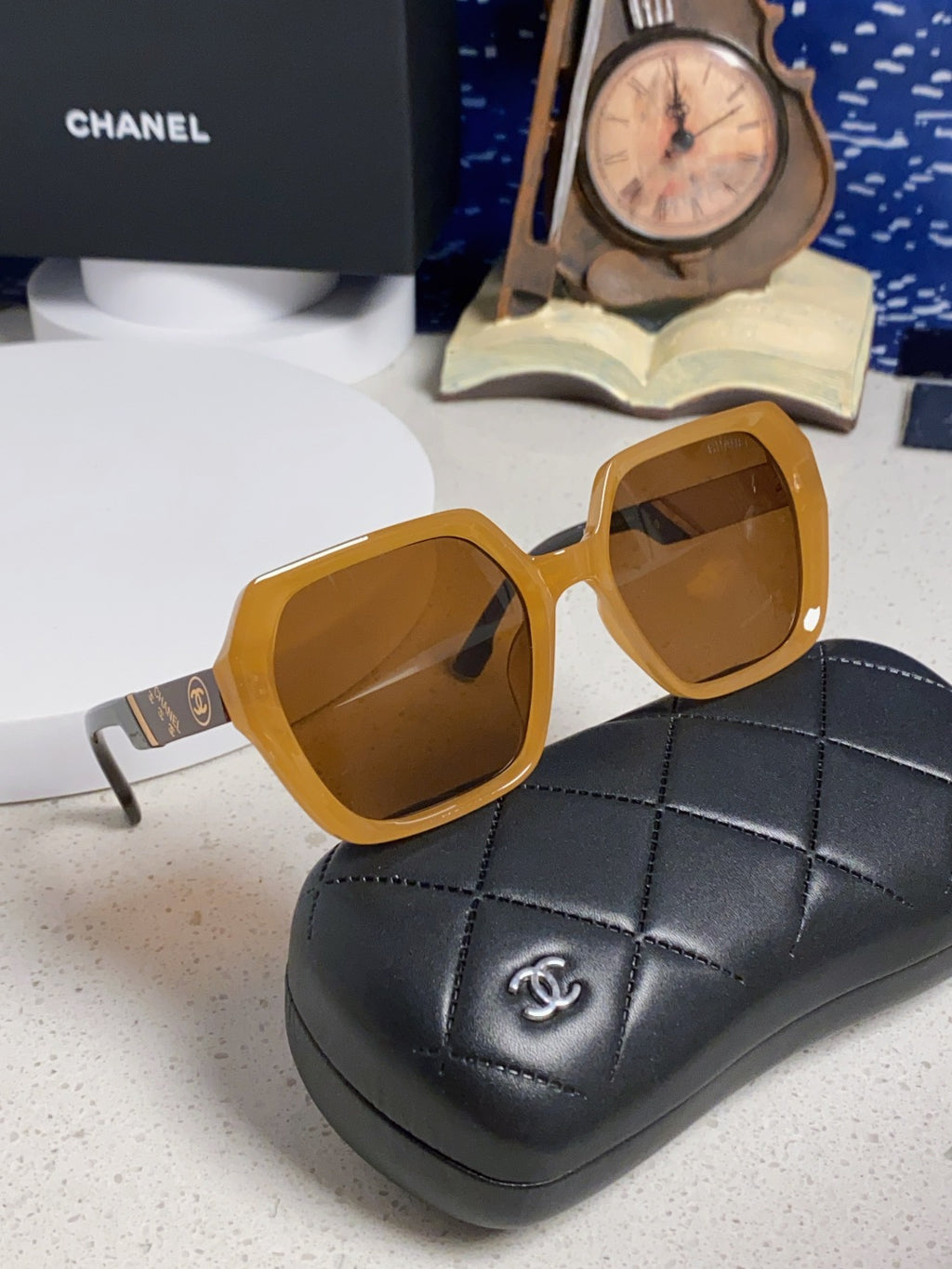 Chanel Polarized Square Brown Lens Sunglasses for Women - 431659 - detail image 10