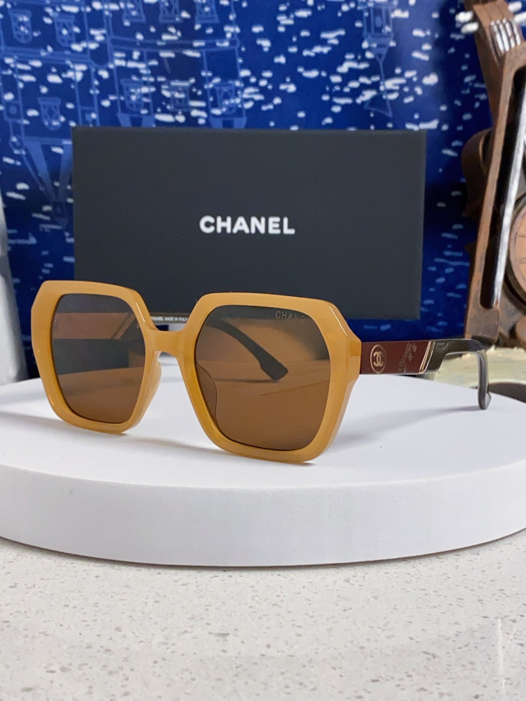 Chanel Polarized Square Brown Lens Sunglasses for Women - 431659