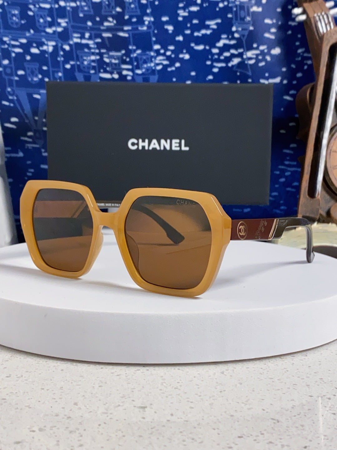 Chanel Polarized Square Brown Lens Sunglasses for Women - 431659
