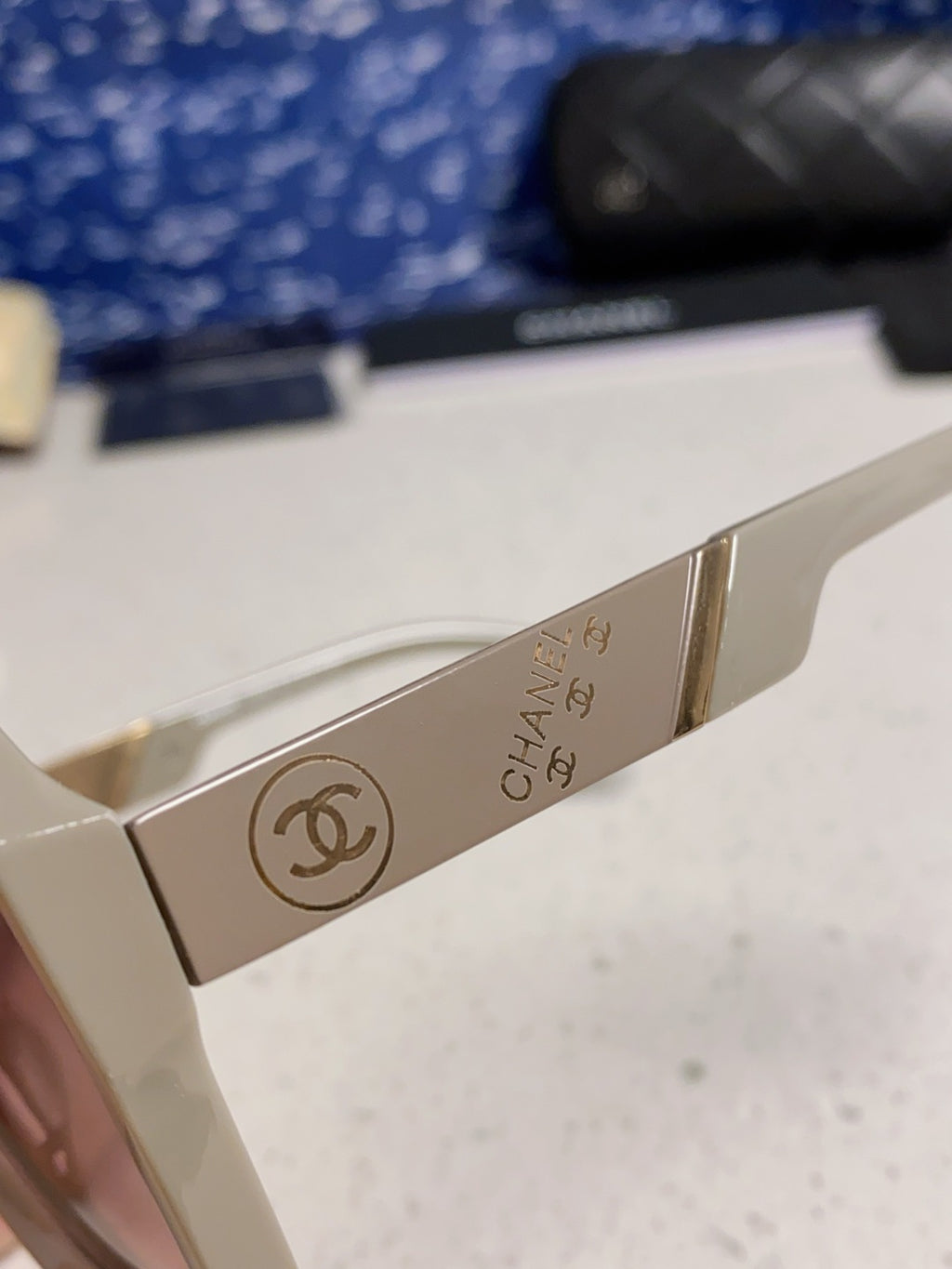 Chanel Polarized Square Silver Lens Sunglasses for Women - detail image 7