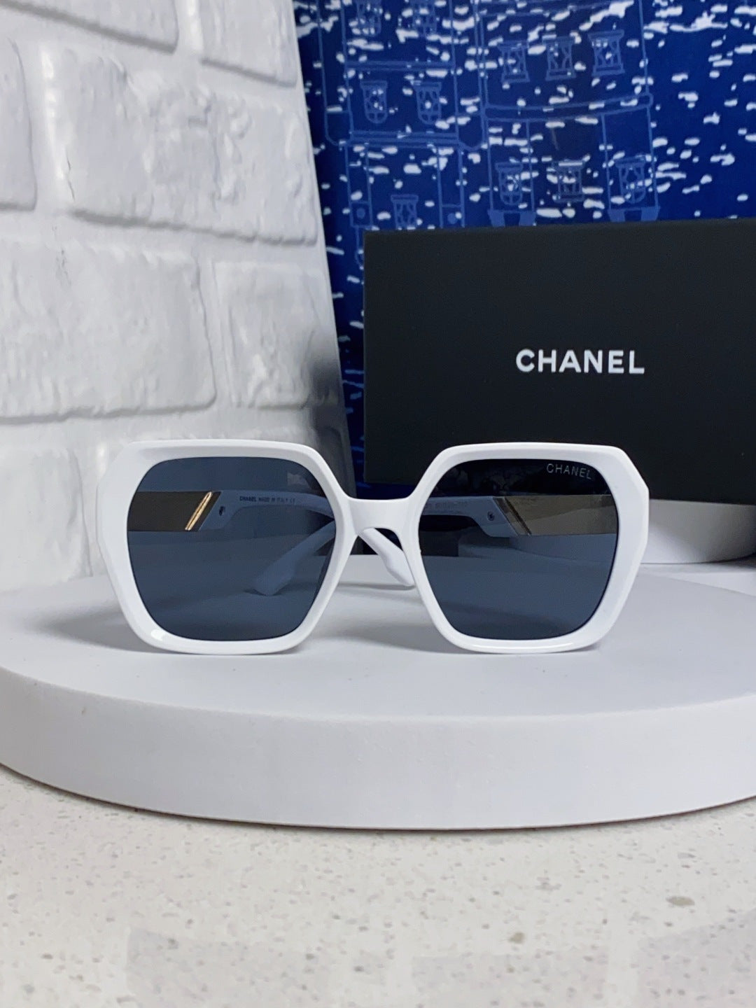 Chanel Polarized Square Black Lens Sunglasses for Women - 431661