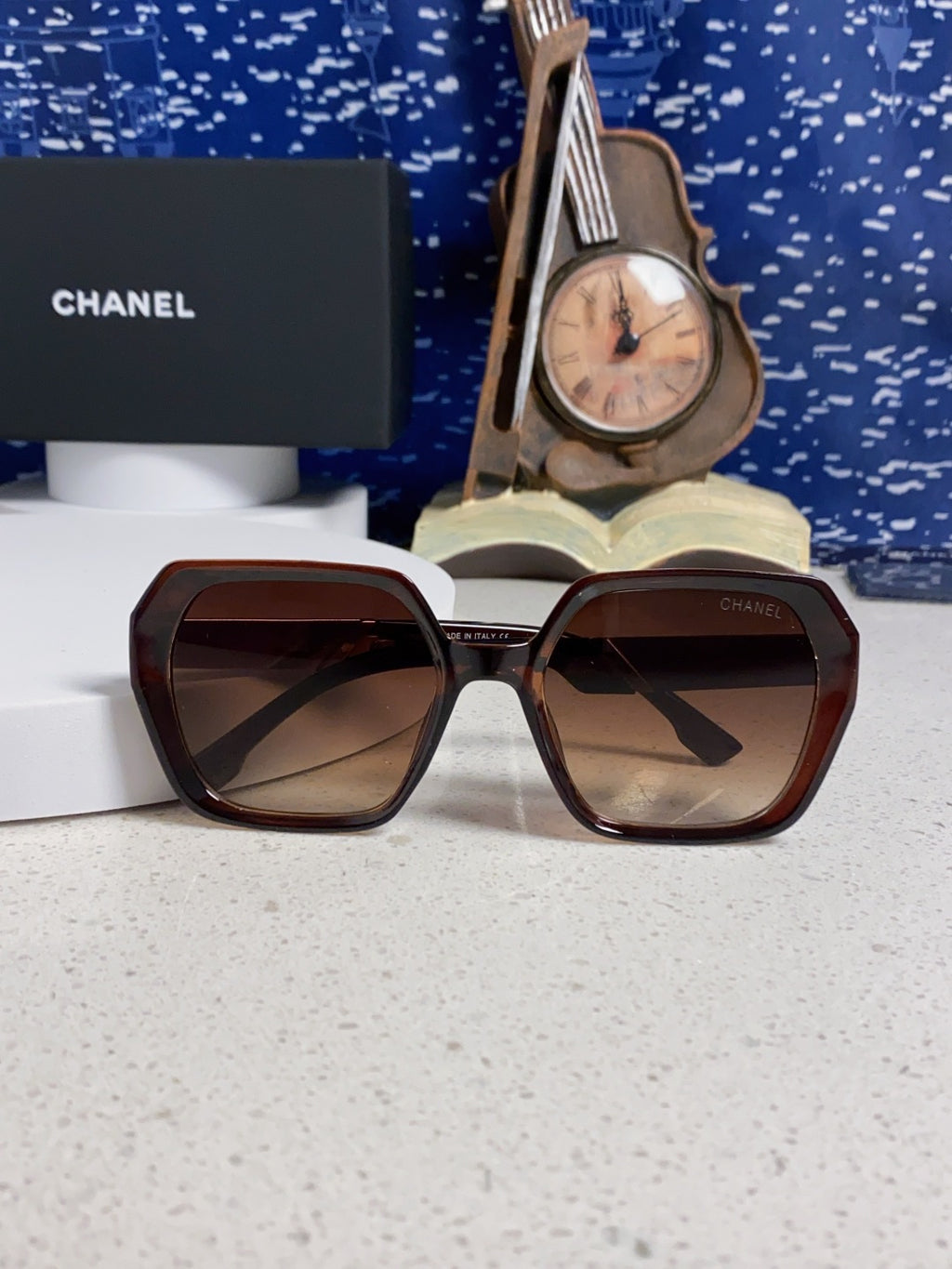 Chanel Polarized Square Red Lens Sunglasses for Women - detail image 9
