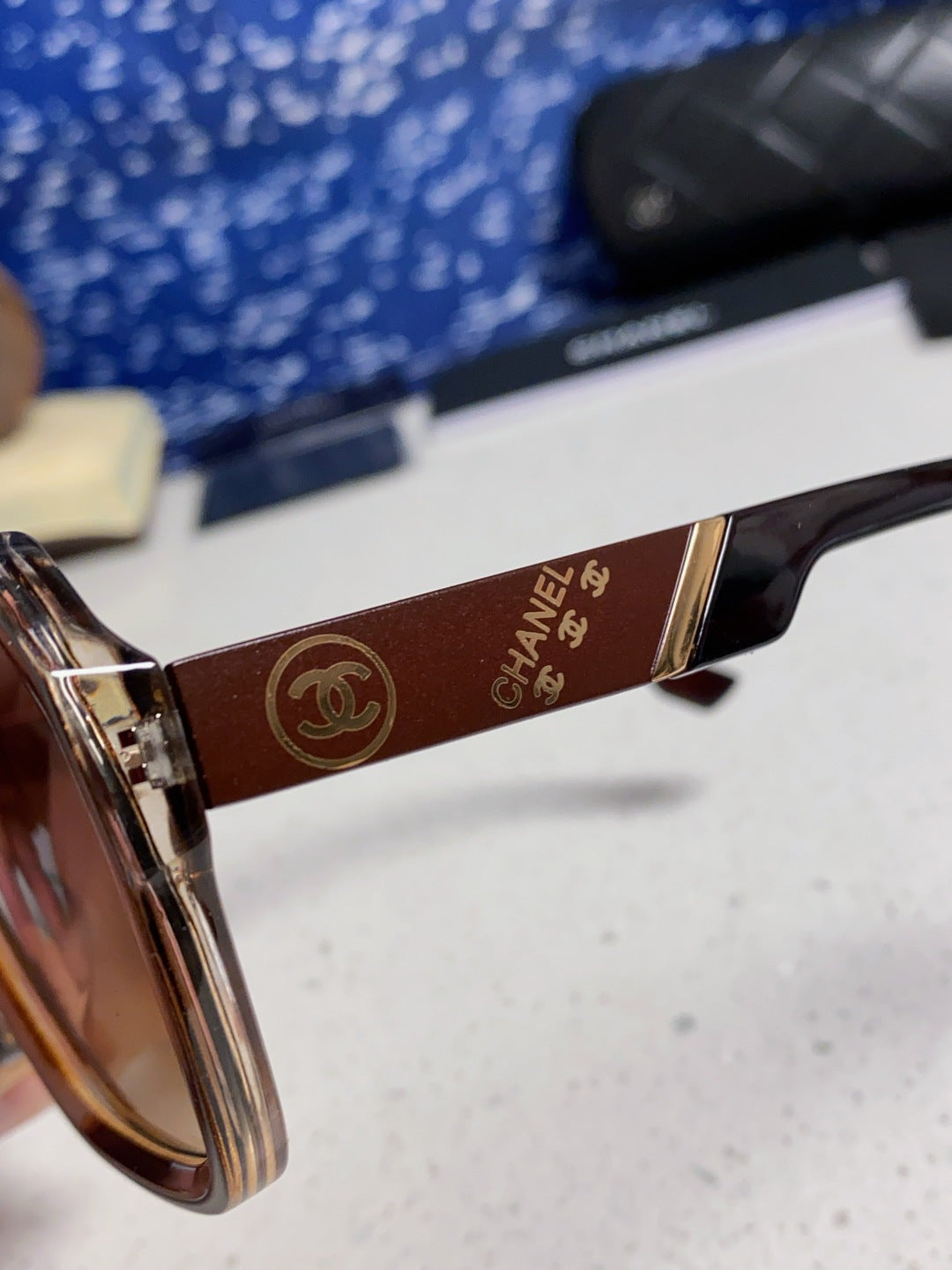 Chanel Polarized Square Red Lens Sunglasses for Women - detail image 7