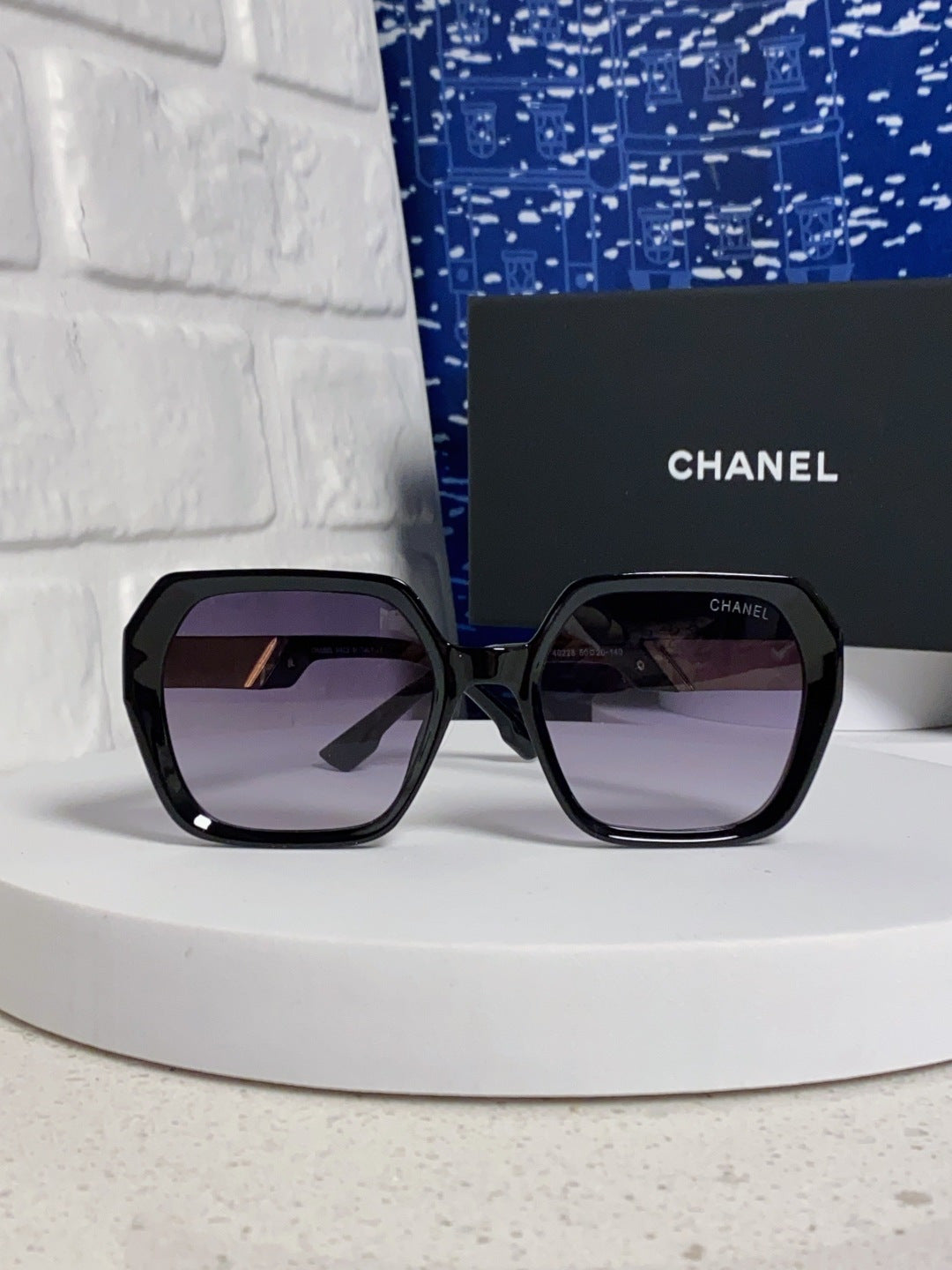 Chanel Polarized Square Gray Lens Sunglasses for Women - detail image 2