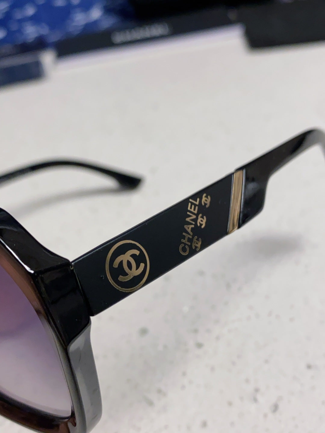 Chanel Polarized Square Gray Lens Sunglasses for Women - detail image 7