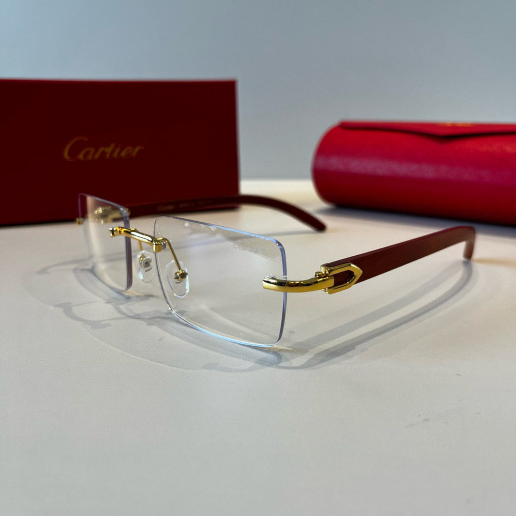 Cartier Lightweight Metal Rimless Silver Lens Sunglasses for Men & Wo - 487287 - detail image 3