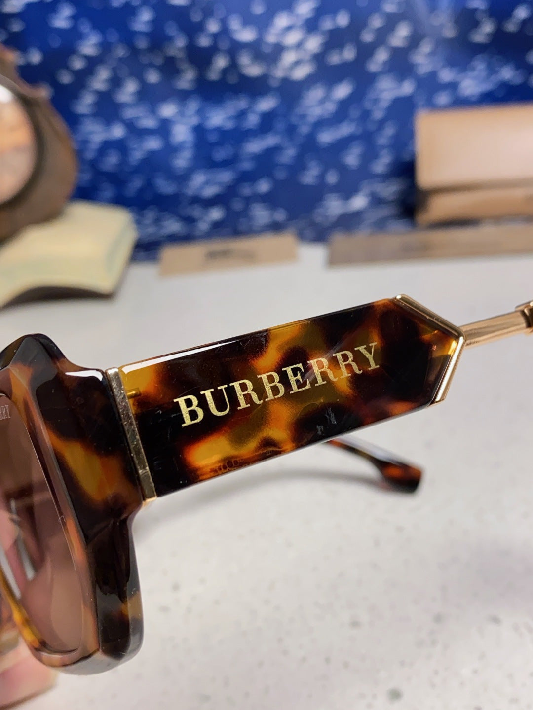 Burberry Rectangular Red Lens Sunglasses for Men & Women - 416079 - detail image 7