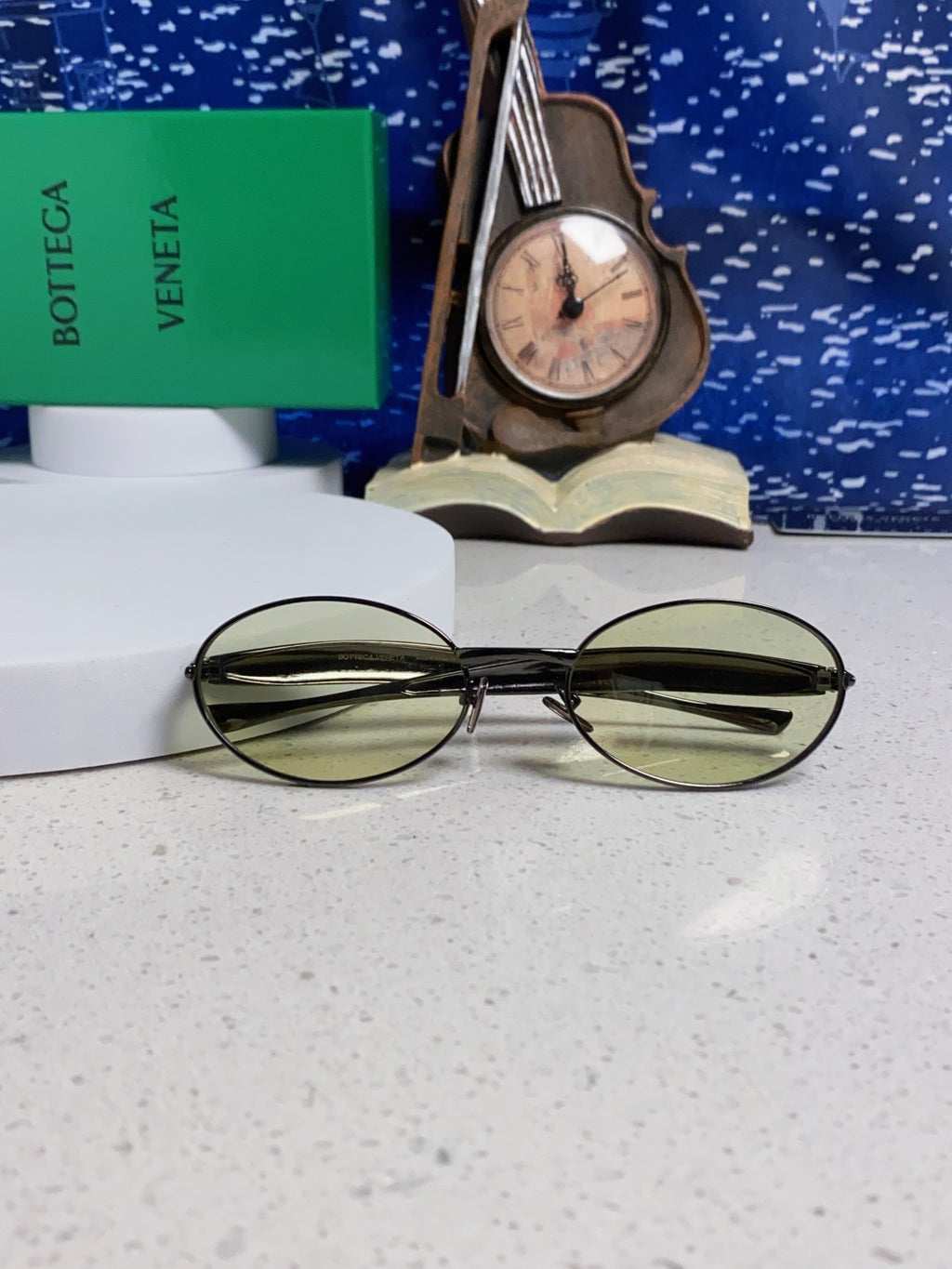 Bottega Veneta BV1386 Oval Silver Lens Sunglasses for Men & Women - 487959 - detail image 8