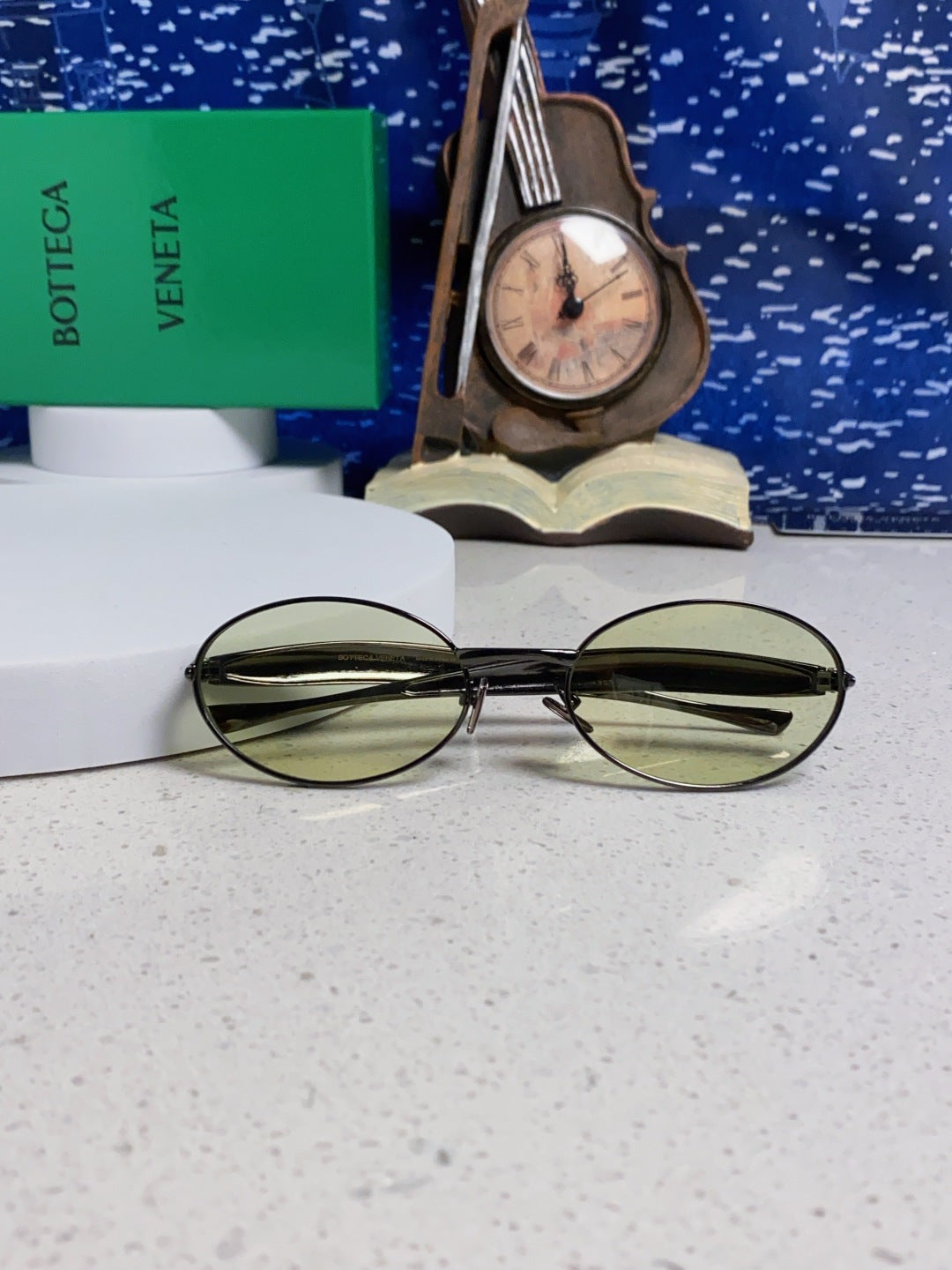 Bottega Veneta BV1386 Oval Silver Lens Sunglasses for Men & Women - 487959 - detail image 8