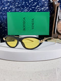 Bottega Veneta BV1390 Cat-Eye Yellow Lens Sunglasses for Women - 358863