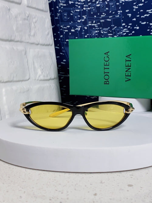 Bottega Veneta BV1390 Cat-Eye Yellow Lens Sunglasses for Women - 358863 - detail image 2