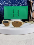 Bottega Veneta BV1390 Cat-Eye Brown Lens Sunglasses for Women - 487979