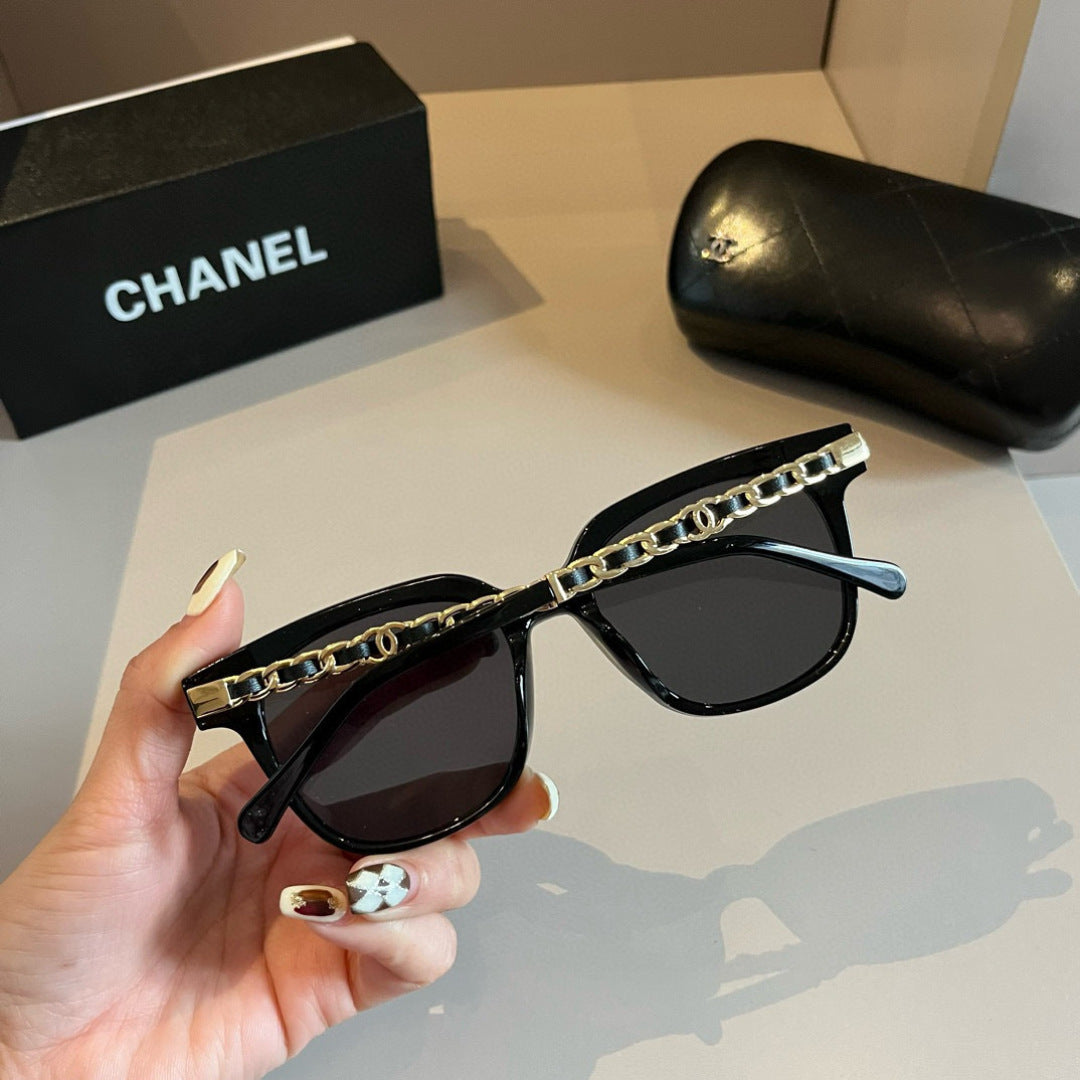 Chanel Oversized Gold Lens Sunglasses for Men & Women - 465144 - detail image 8