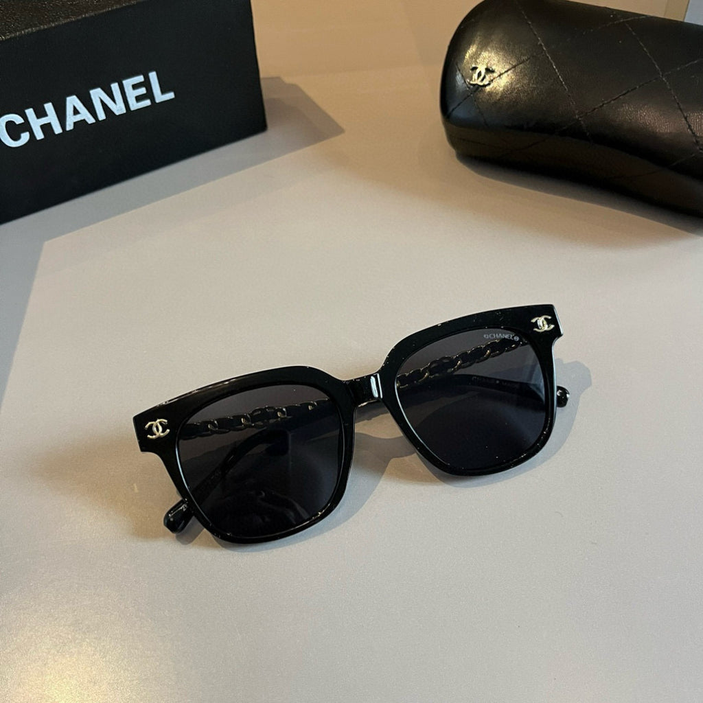 Chanel Oversized Gold Lens Sunglasses for Men & Women - detail image 7