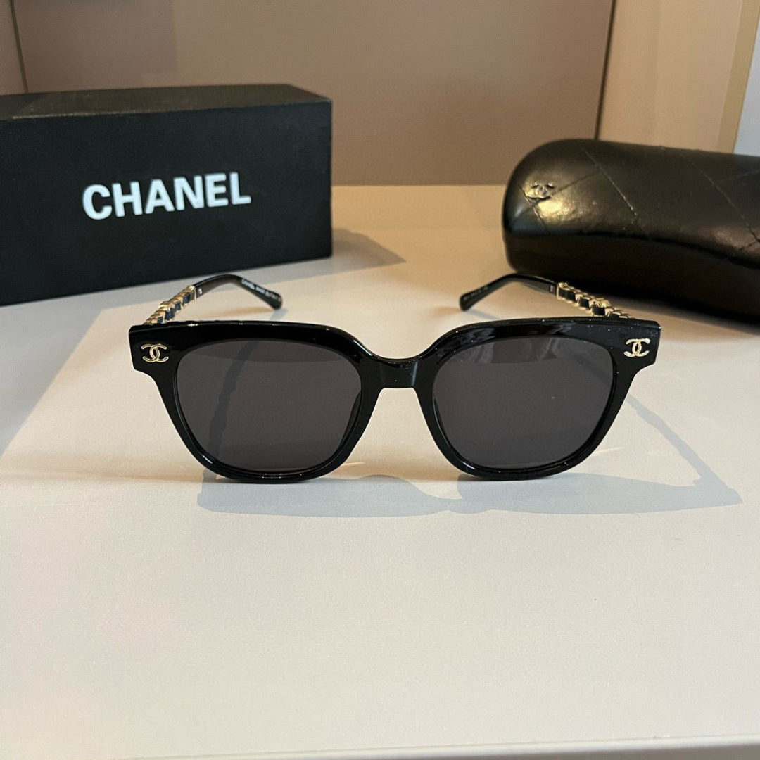 Chanel Oversized Gold Lens Sunglasses for Men & Women - detail image 2