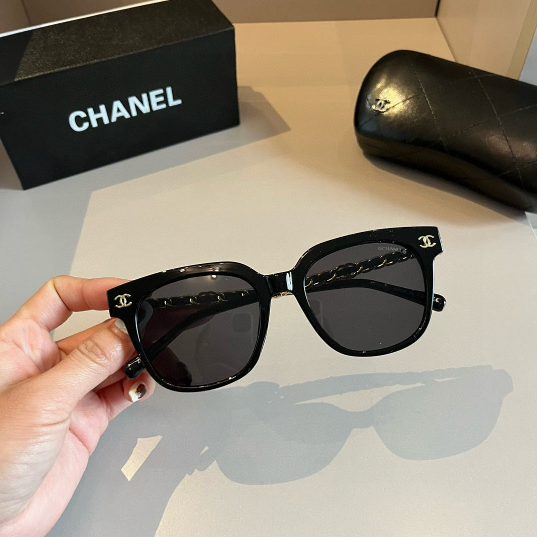 Chanel Oversized Gold Lens Sunglasses for Men & Women - detail image 6