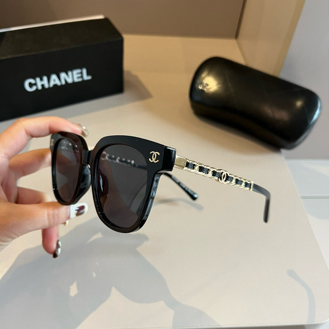 Chanel Oversized Gold Lens Sunglasses for Men & Women - detail image 4