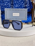 Gucci Metal Aviator Blue Lens Sunglasses for Men & Women - 486330