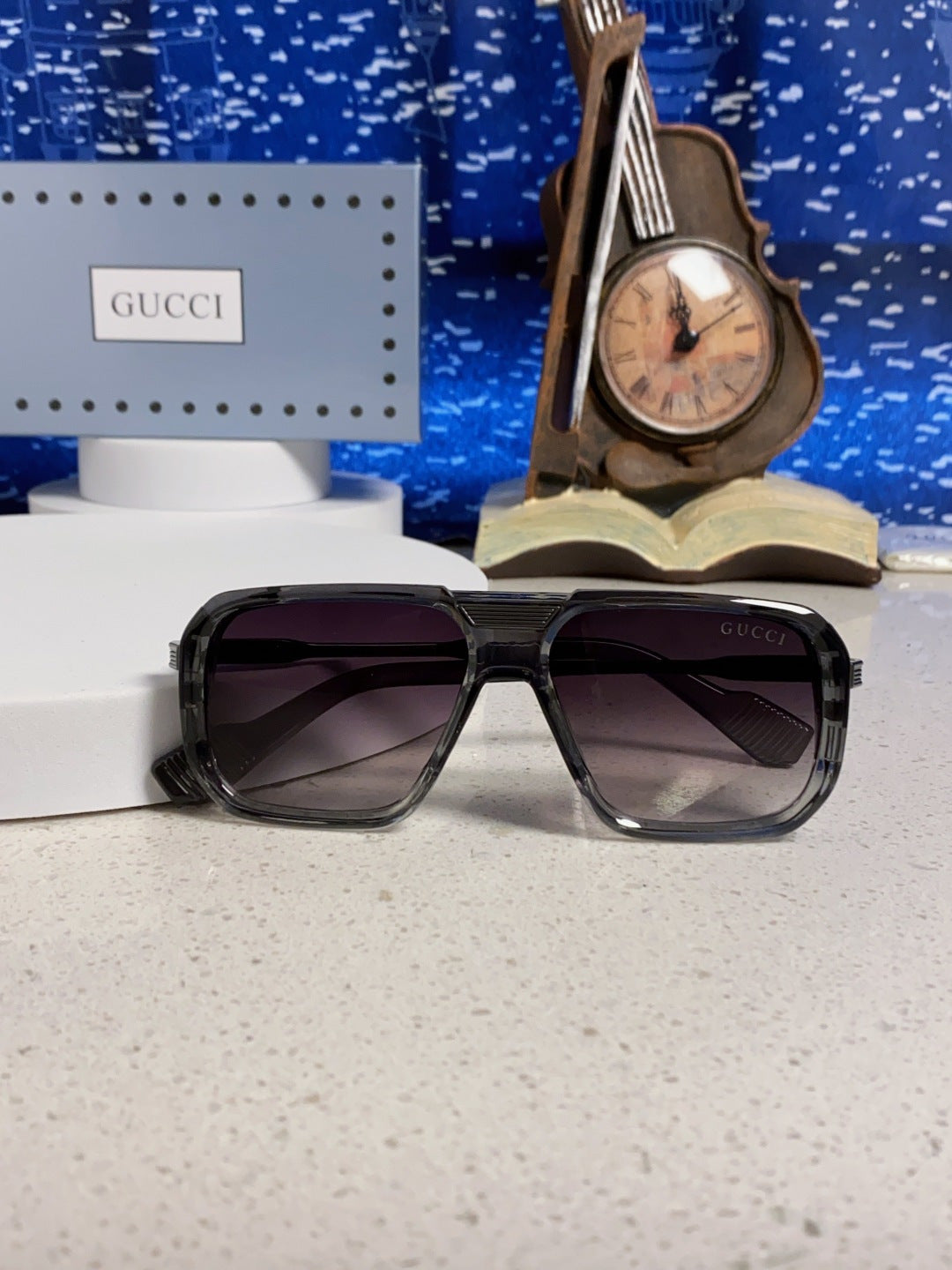 Gucci Metal Aviator Silver Lens Sunglasses for Men & Women - 486332 - detail image 9