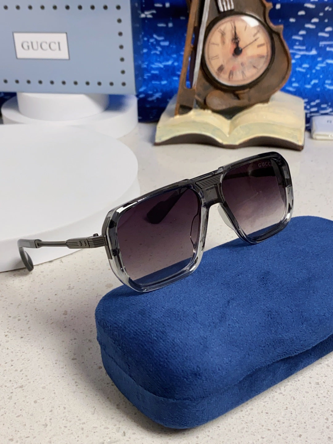 Gucci Metal Aviator Silver Lens Sunglasses for Men & Women - 486332 - detail image 10