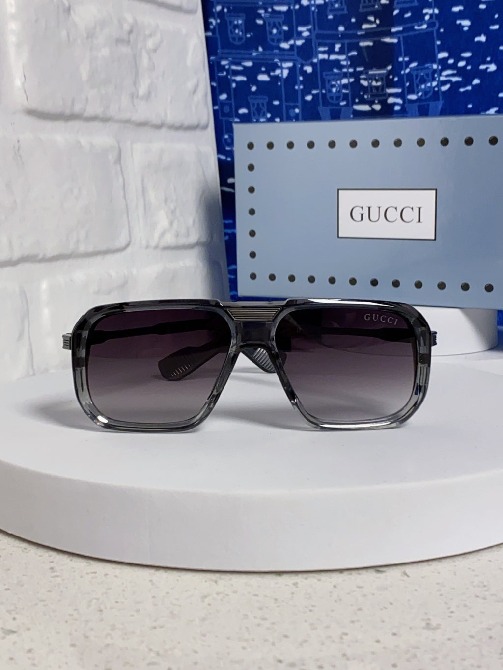 Gucci Metal Aviator Silver Lens Sunglasses for Men & Women - 486332 - detail image 2