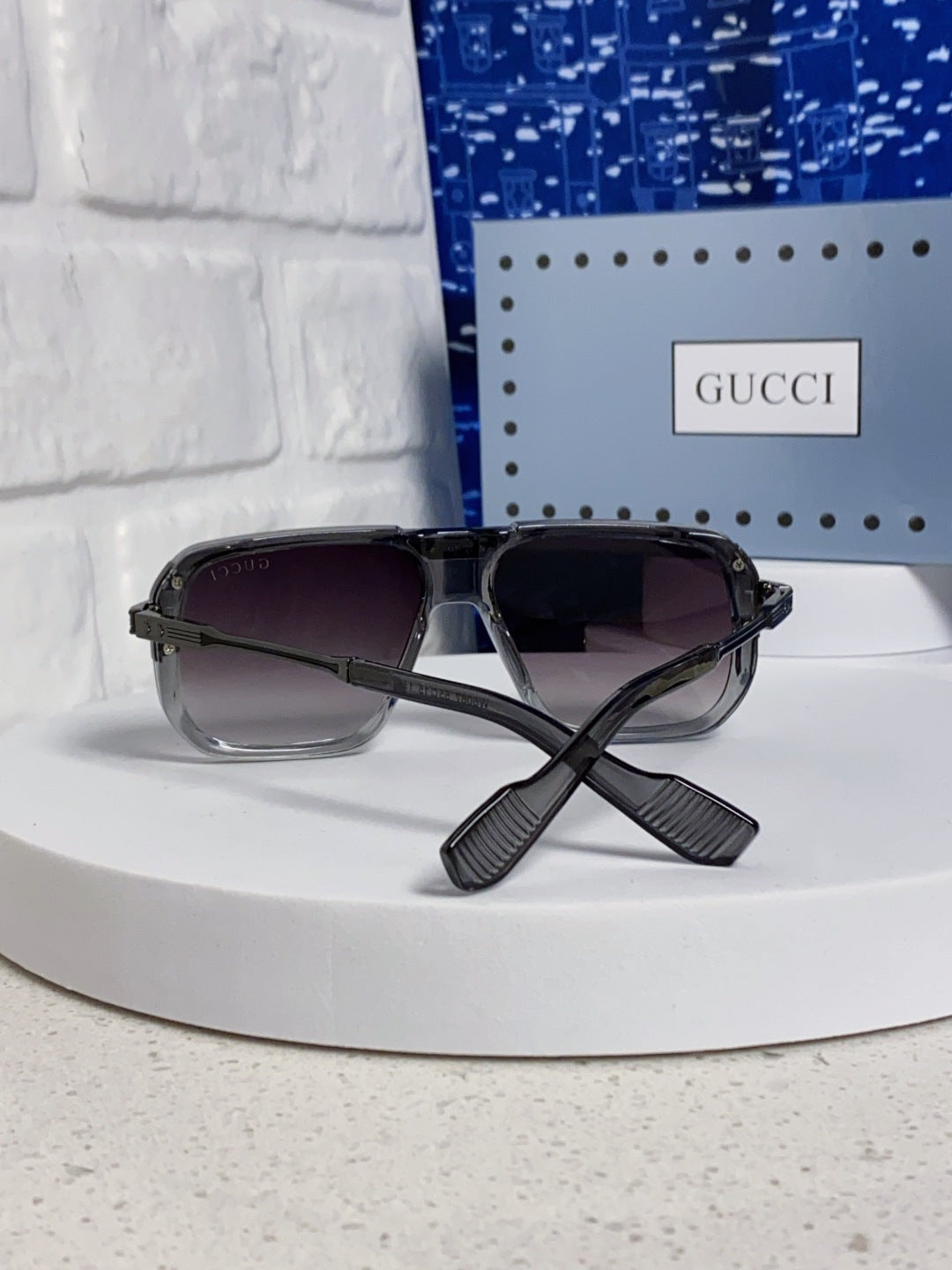 Gucci Metal Aviator Silver Lens Sunglasses for Men & Women - 486332 - detail image 3