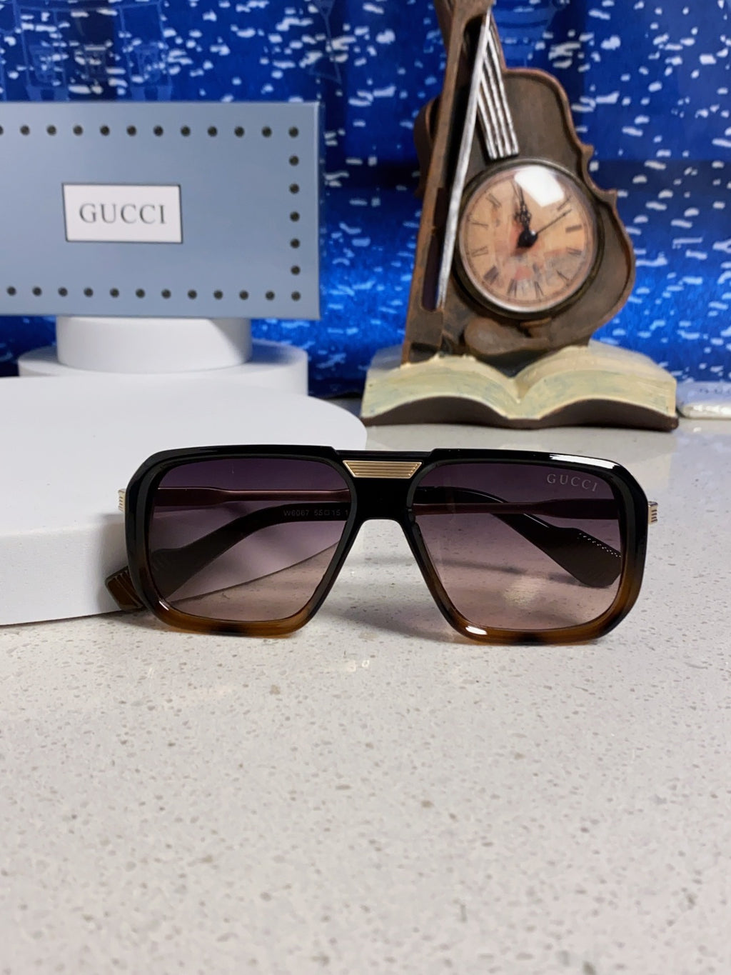 Gucci Metal Aviator Silver Lens Sunglasses for Men & Women - 486333 - detail image 9