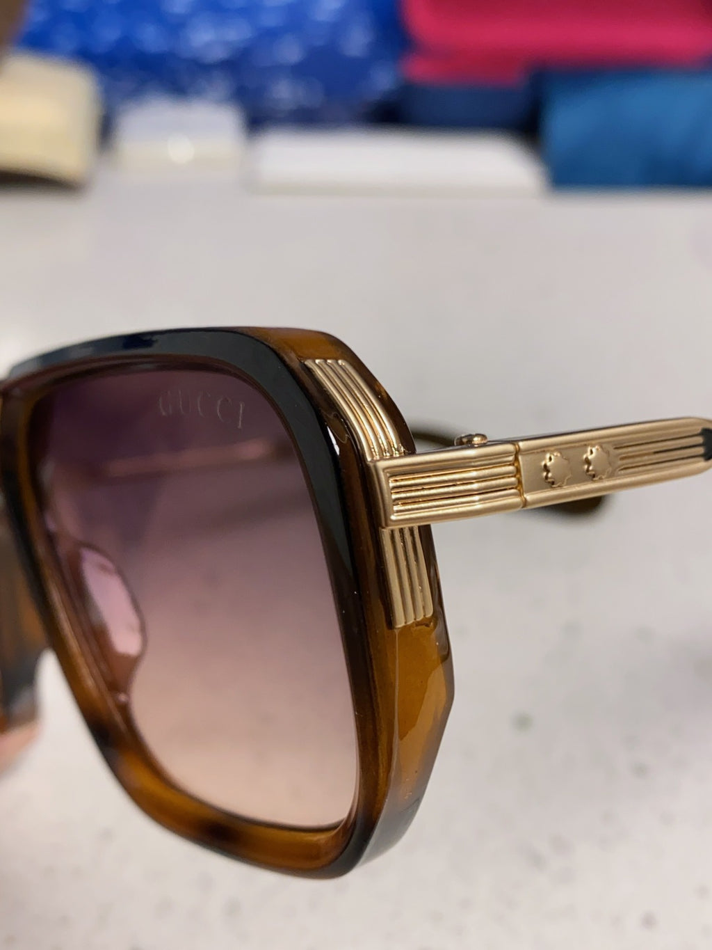 Gucci Metal Aviator Silver Lens Sunglasses for Men & Women - 486333 - detail image 7