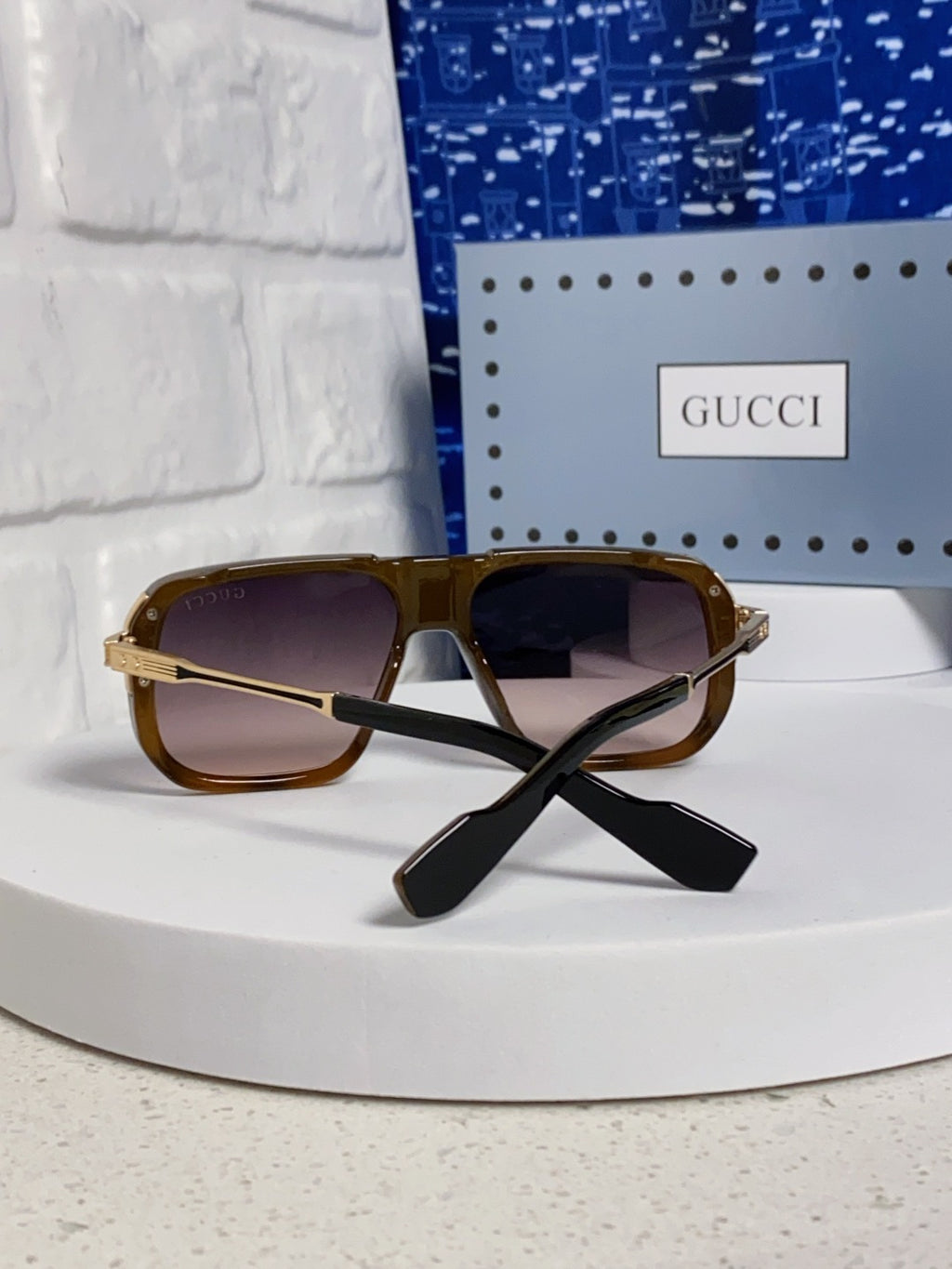 Gucci Metal Aviator Silver Lens Sunglasses for Men & Women - 486333 - detail image 3