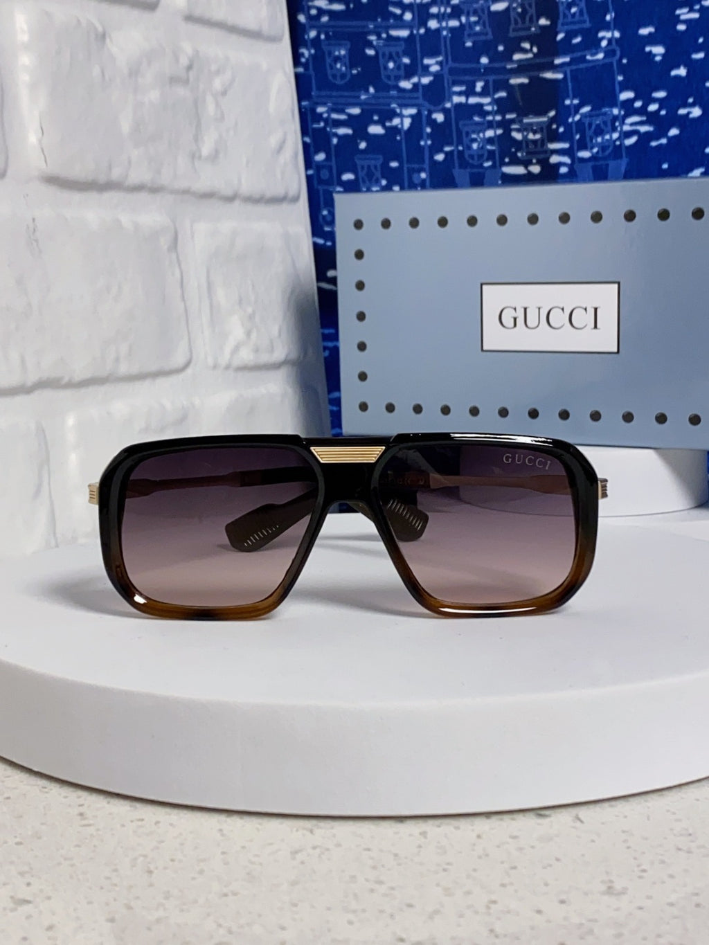 Gucci Metal Aviator Silver Lens Sunglasses for Men & Women - 486333 - detail image 2