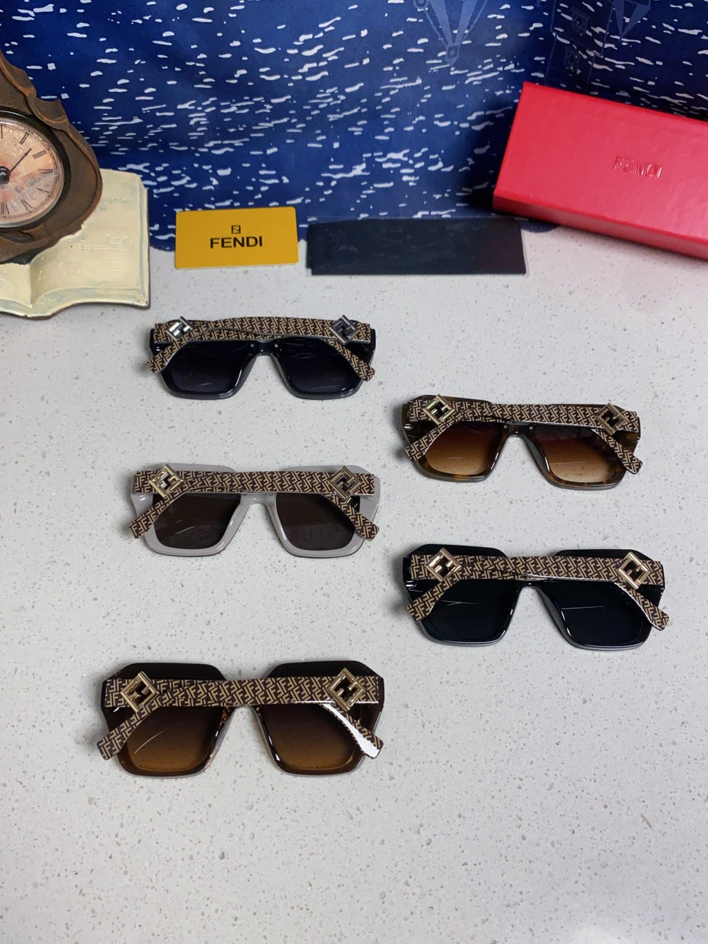 Fendi Cat-Eye Brown Lens Sunglasses for Men & Women - detail image 11