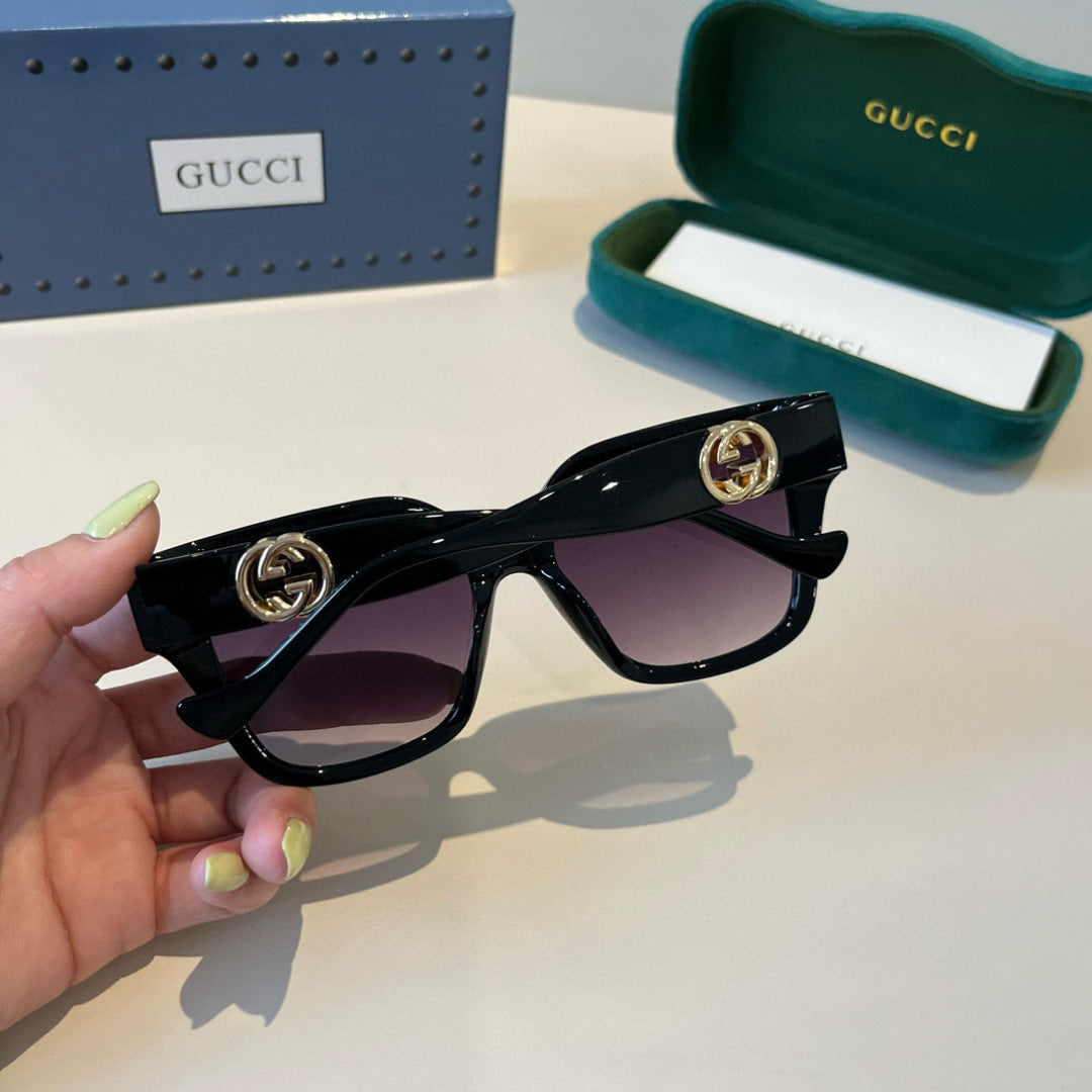 Gucci Oversized Black Lens Sunglasses for Men & Women - 486343 - detail image 5