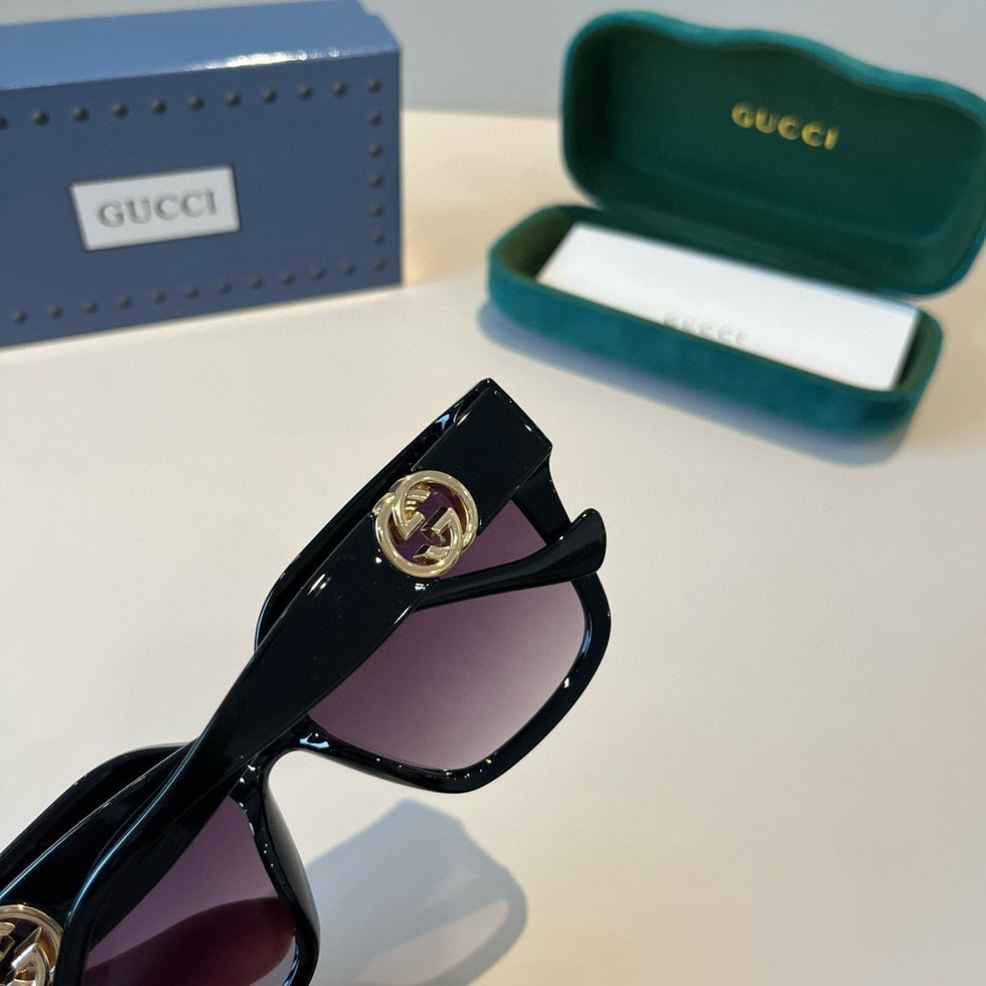 Gucci Oversized Black Lens Sunglasses for Men & Women - 486343 - detail image 6