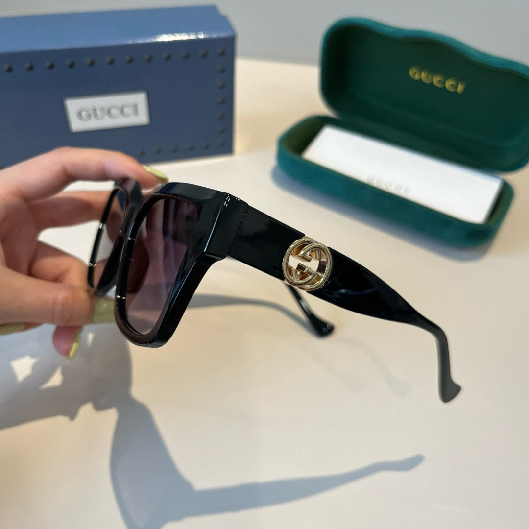 Gucci Oversized Black Lens Sunglasses for Men & Women - 486343 - detail image 9