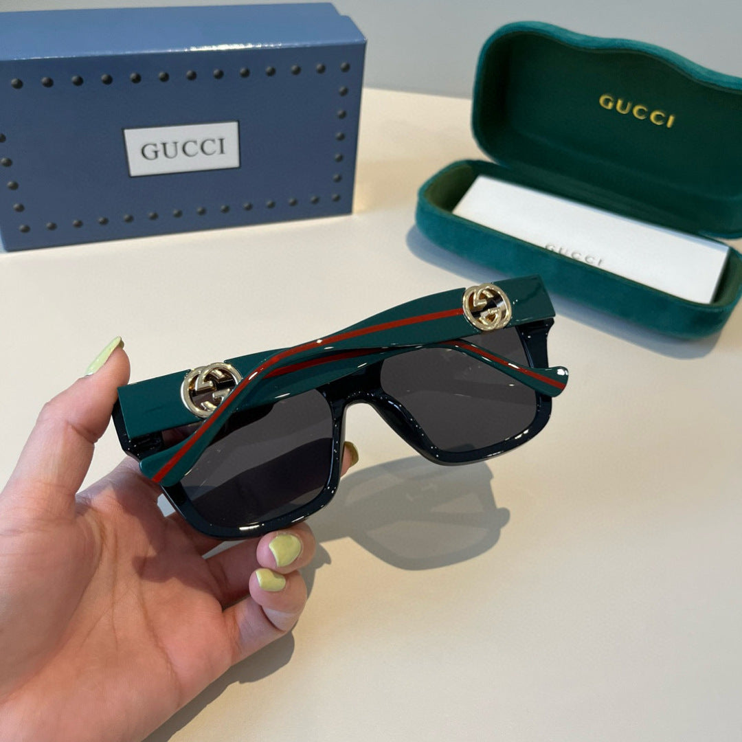 Gucci Oversized Black Lens Sunglasses for Men & Women - 486344 - detail image 8