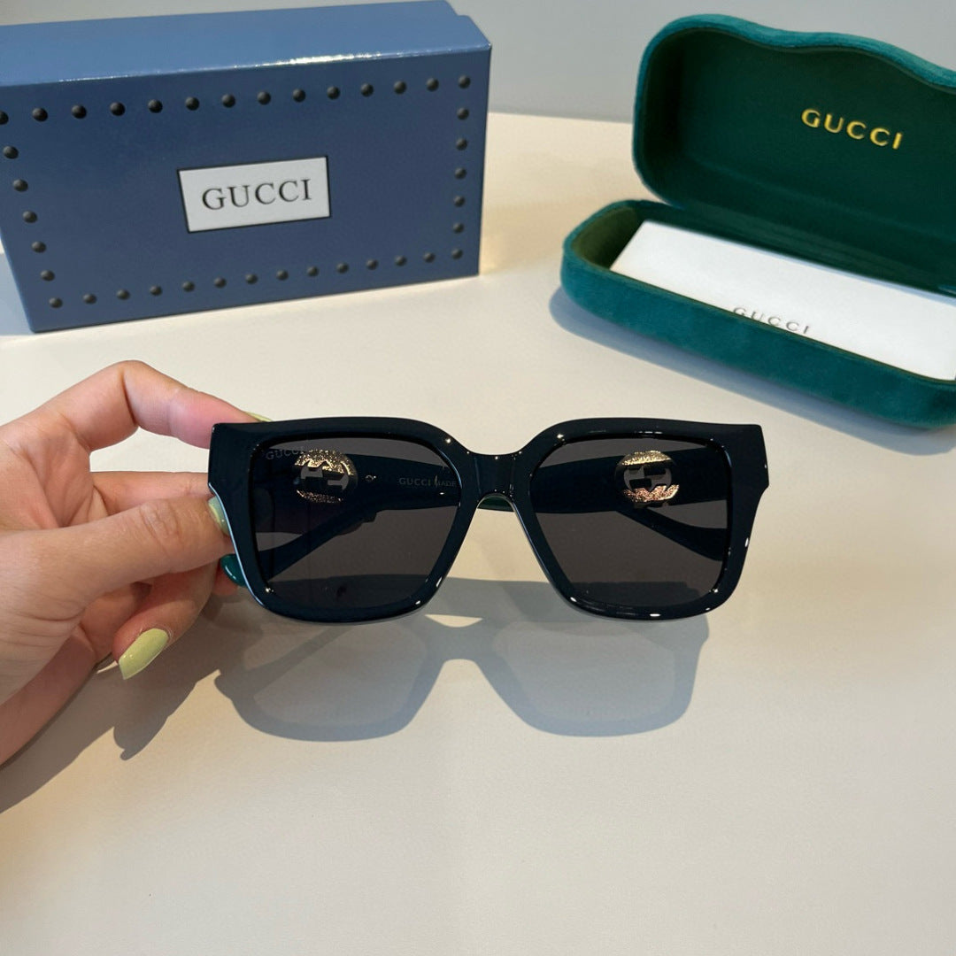 Gucci Oversized Black Lens Sunglasses for Men & Women - 486344 - detail image 5